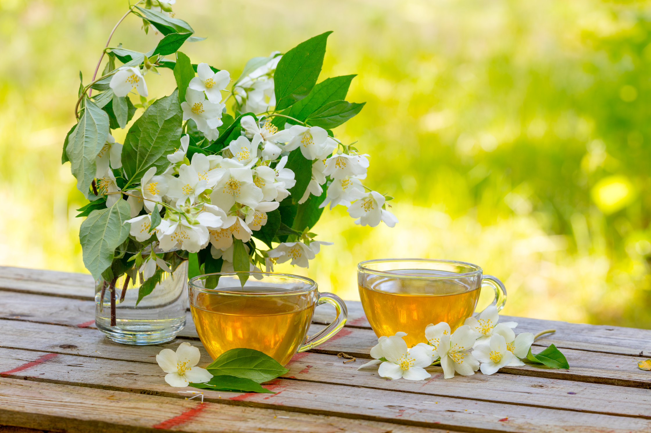 Jasmine tea to relax after a spiritual energy healing session.