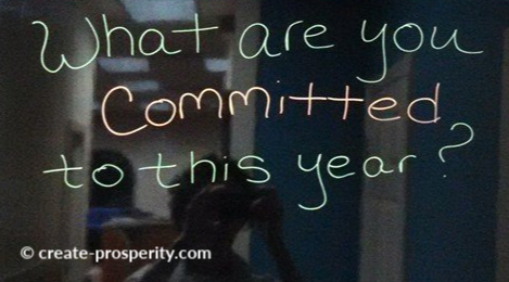 Committing to yourself and your prosperity is an important aspect of prosperity self help.  Commitment can move mountains.