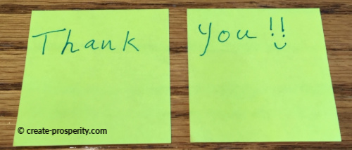 Gratitude is one of the foundations in prosperity self help.